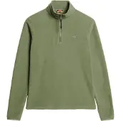 Superdry for woman. W2012374A Polar Half khaki half-zip hoodie (S), Casual, Green, Polyester