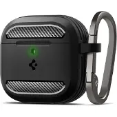 Spigen Rugged Armor - matte black - AirPods 4
