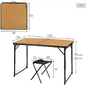 Aktive 63162 Klappbord Med Benker