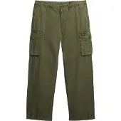 Superdry for man. M7011389A Parachute lightweight cargo trousers green (30/32), Casual, Cotton