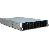 Inter-Tech IPC 2U-2412 - Kabinett - Server (Rack) - Svart