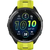 Garmin Forerunner 965 - 47 mm - svart - smartklokke med bånd - silikon - amp yellow/black - håndleddstørrelse: 135-205 mm - display 1.4" - 32 GB - ...