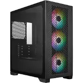 Cooler Master Elite 301 - MT - micro ATX - sidepanel med vindu (herdet glass) - ingen strømforsyning (ATX) - svart - USB/lyd