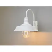 Konstsmide Trapani Vegglampe Hvit E27 Gløde Klart glass