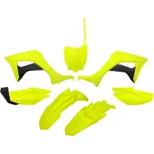 Ufo Honda Crf 110f 2019-2024 Hokit124-dflu Fork Protectors & Plastsett