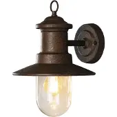 Konstsmide Napoli utendørs vegglampe, rustbrun