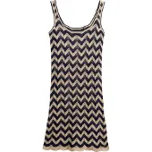 Superdry Zigzag Ermeløs Kort Kjole