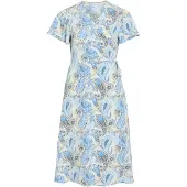 Vila Lovie Wrap Kortermet Midi-kjole