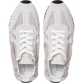 Pepe Jeans for woman. PLS400035 White Blair Essence leather sneakers (36), 3 to 5 cm, Split Leather, Laces, Casual