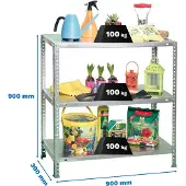 Simon Rack Comfort 3/300 900 Metallhylle 900x900x300 Mm