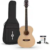 Gear4Music Student Elektroakustisk Gitar & Tilbehørspakke fra Naturell