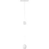 LINDBY LED-pendellampe Lumaro, hvit, Ø 6,2 cm, 48V, dimbar