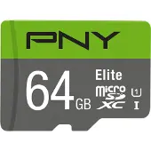 PNY Elite - Flashminnekort - 64 GB - UHS-I U1 / Class10 - microSDXC UHS-I