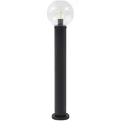 LINDBY veilampe Dangan, svart/klar, høyde 90 cm, glass