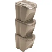 Prosperplast 39x29x45 Cm Stabelbare Resirkuleringsbøtter 3 Enheter