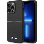 BMW Silikonmønster iPhone 15 Pro Max-etui - svart