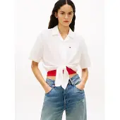 Tommy Hilfiger Dw0dw22210 Linen Kortarmet Skjorte