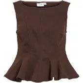 Vila Vichia Peplum Ermeløs Topp