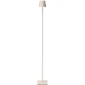 Sigor LED-gulvlampe Nuindie IP54 120 cm rund USB-C dune beige