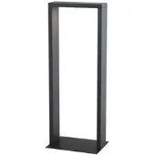 KLEWE LED-solcellelampe AXIS MAXI, antrasitt, 65 cm, aluminium, IP65