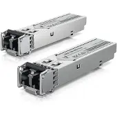 Ubiquiti UACC-OM-MM-1G-D - SFP (mini-GBIC) transceivermodul - 1GbE - LC-enkeltmodus - opp til 550 m - 850 nm (en pakke 20)