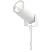 Maytoni LED-spot med jordspyd Bern, hvit, aluminium, IP65