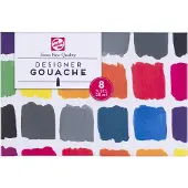 Talens Gouache Extra Fine blandesett | 8 x rør