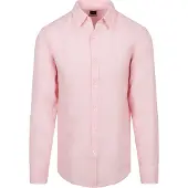 BOSS for man. 50567579 Relegant 6 pink shirt (XXL), Casual, Linen, Long sleeve