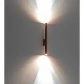 Euluna Vegglampe Laser, kobberfarget, metall, 40 cm høy, G9