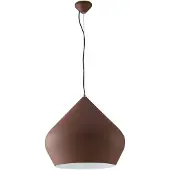 LUCE Design Hengelampe Tholos, bronsefarget/hvit, Ø 52 cm, metall