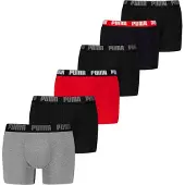 Puma Boxer Briefs (6-Pack) Men, Clothing, Grey Combo, 4