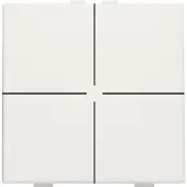 Niko 4-fold push button for niko home control white