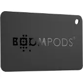Boompods BOOMCARD, Element, Finder, Svart, Vanntett, Resirkulert plast, IPX7