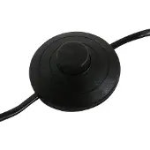 Steinhauer Stang-gulvlampe, svart/hvit lin, høyde 160 cm, E27