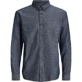 Jack & Jones Blarichard Chambray Skjorte Med Lange Ermer