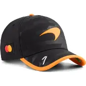 Puma McLAREN MASTERCARD F1 TEAM Replica Norris Baseball Cap, Motorsport, Black, OSFA