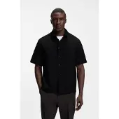 Boss green for man. 50559576 Member Shirt black (L), Casual, Cotton, Short sleeve