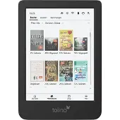 Tolino Shine Color - eBook-leser - 16 GB - 6 farge/monokrom (dobbeltlag) E Ink Kaleido 3 (1072 x 1448) - berøringsskjerm - Wi-Fi 5, Bluetooth