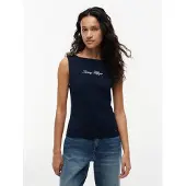 Tommy Hilfiger Ww0ww50947 Ermeløs T-skjorte