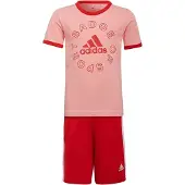 Adidas LK Logo Sett Rød/Rosa (128 / 8 år)