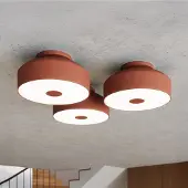 Sollux Taklampe CLARO, oker, Ø 30 cm, metall, 4 x E27
