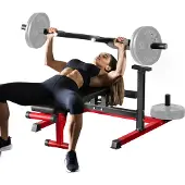 Vevor brystpressmaskin, 450 LBS benkpresssett, justerbar flat skråbenk med uavhengige konvergerende armer, øvre brystutstyr, treningsutstyr for hjemmegym for bryst, AB-trening, skulder