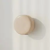 Aldex Vegglampe BonBon, beige, Ø 16 cm, glass