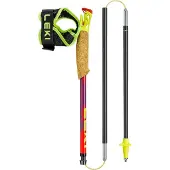 LEKI TRL ULTRATRAIL FX.ONE SL-staver, rød-lilla-neongul 125