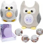 Woopie Baby plysj natt- og sovehjelper 2-i-1 ugle - 10 sovemelodier