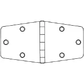 Talamex Hengsel 151x74.5x2 Mm
