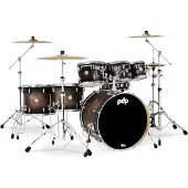 PDP Concept Maple 22" 7pc Shell Pack Satin Charcoal Burst