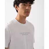 Armani Exchange for man. XM001280AF10361U0002 Regular T-shirt with white logo (M), Casual, Cotton, Short sleeve