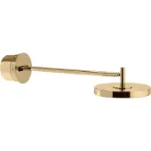 UMAGE LED-vegglampe Asteria LONG HW, polert messing, 45 cm