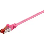 Goobay LAN CAT 6 S/FTP - Rosa - 0.5m